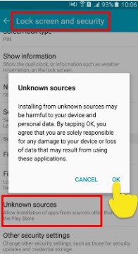 Setting Unknown Sources Di Android